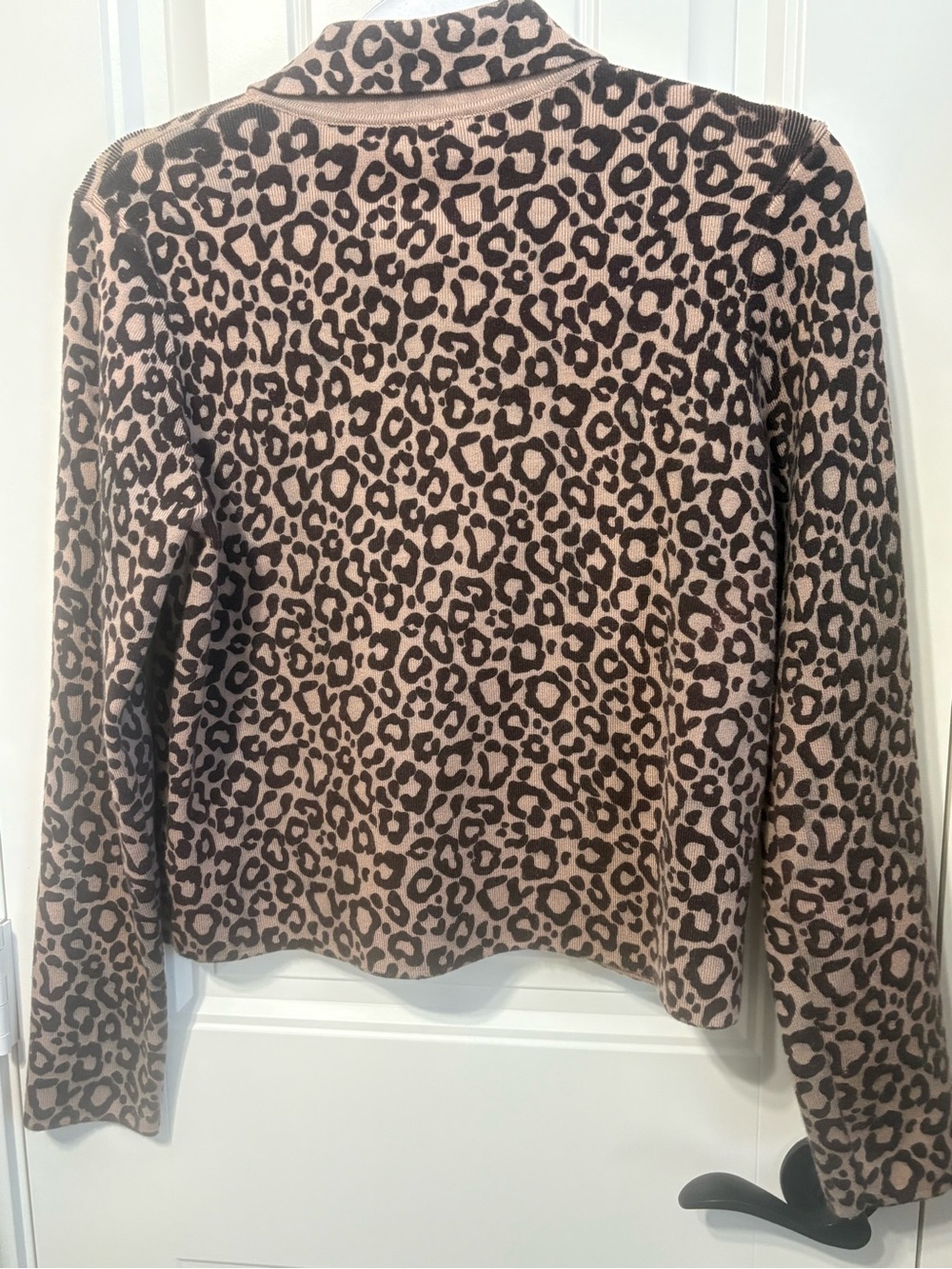 Joie Leopard-Print Cropped Jacket - Brown/Black - Picture 3 of 5